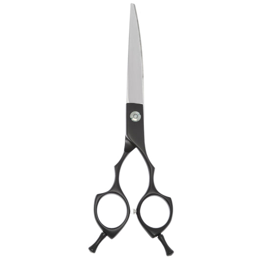 6.5" Black Curved Asian Fusion Grooming Shears