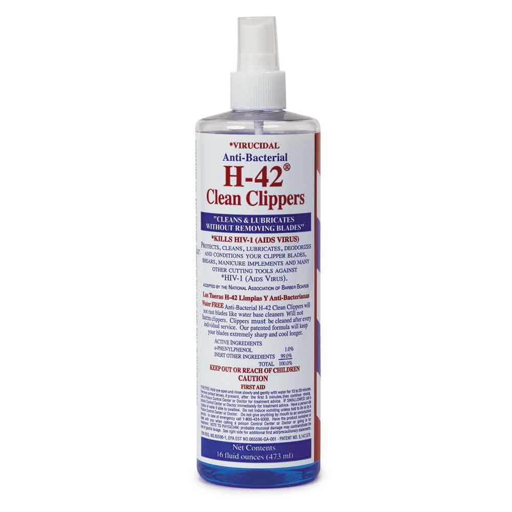 H - 42  Virucidal Anti-Bacterial H-42 Clean Clippers Spray - 16oz/32 oz