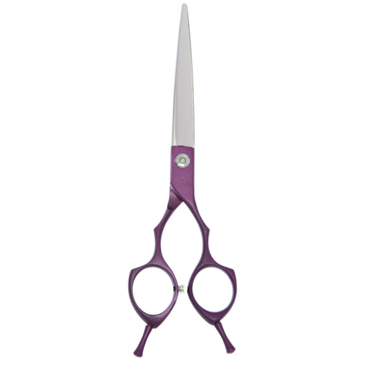 6.5" Purple Curved Asian Fusion Grooming Shear